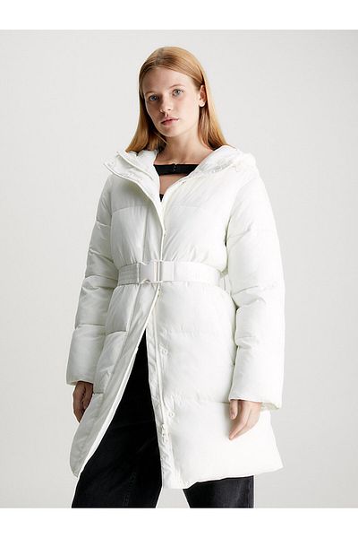 Calvin Klein Logo Belt Long Puffer