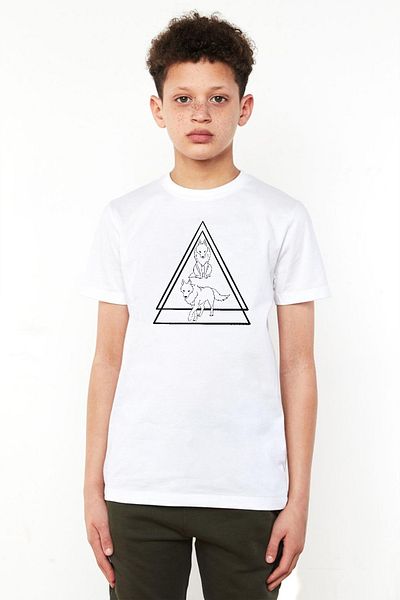 Tshirthane Tricou pentru copii Princess Mononoke Wolves White