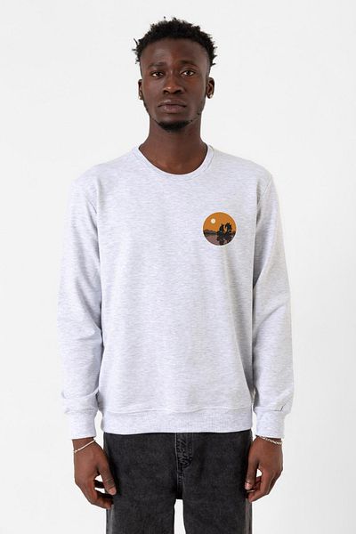 Tshirthane One Piece Anime Thousand Sunny Karmelange Ανδρικό φούτερ με 2 κορδόνια