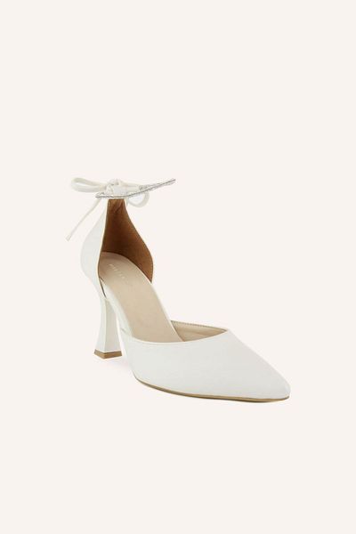 MARCATELLI Pantofi de mireasa cu toc Elisya din satin