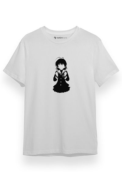 Tshirthane Clannad Anime Furukawa Nagisa Μινιμαλιστικό Λευκό κοντομάνικο ανδρικό μπλουζάκι