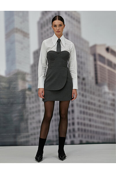 Koton Minišaty bez ramienok - srdcový golier s kosticami