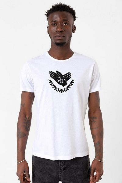 Tshirthane Violet Evergarden Anime CH Postal Company Logo Λευκό ανδρικό μπλουζάκι ποδηλασίας