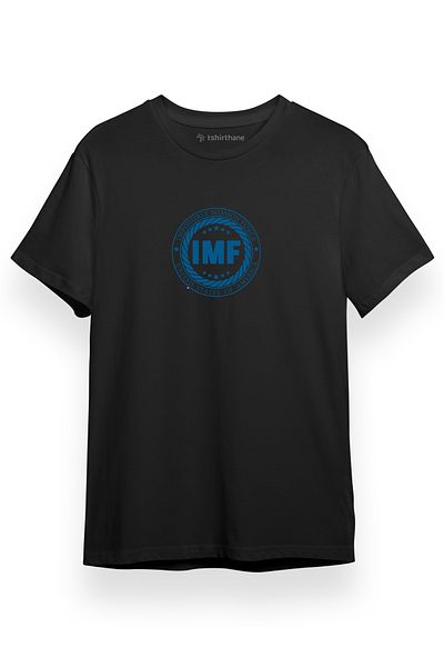 Tshirthane Mission Impossible Impossible Mission Force Μαύρο κοντομάνικο ανδρικό μπλουζάκι