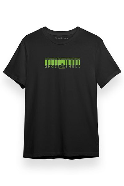 Tshirthane Ghost in the Shell Anime Matrix Style Μαύρο κοντομάνικο ανδρικό μπλουζάκι