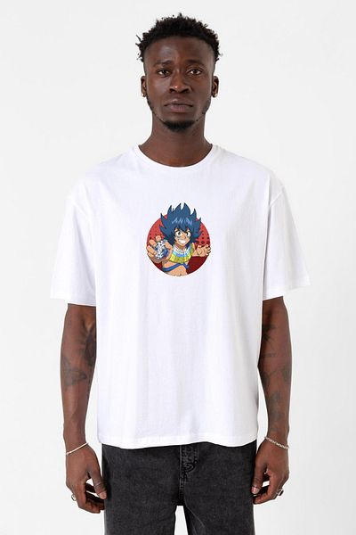 Tshirthane Beyblade Laban Vanot με Leopard White Ανδρικό μπλουζάκι Oversize