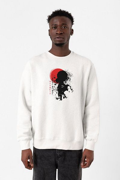 Tshirthane Violet Evergarden Anime Dark Poster Λευκό ανδρικό φούτερ 2ip