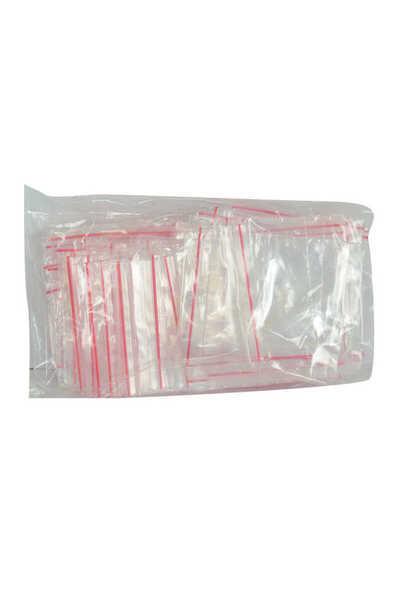 MarDyHome حقيبة قفل نايلون 5×5 سم شفافة 100 قطعة عبوة واحدة