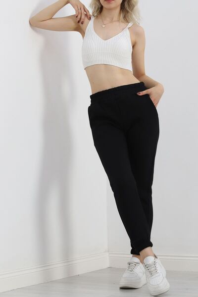 Lucest Lucestclz Elastic Leg Sweatpants Black Color New