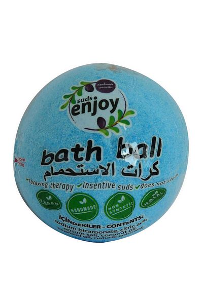 Lina Life Himalayan Salt Handmade Bathtub Ball Soap Blue 90-120 Gr