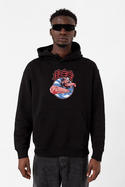 Tshirthane Мъжки суитшърт с качулка Dragon Ball Z Anime Tao Pai Pai Express, черен, 3ip