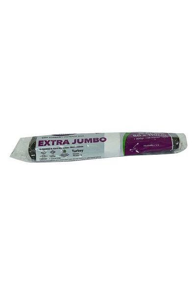 SKY TOPTAN Garbage Bag Extra Jumbo Size 80x110cm 300Gr 39Micron 90Lt Black Roll 10 Pieces