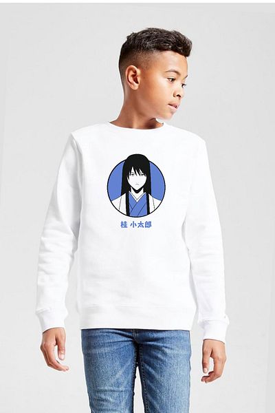 Tshirthane Hanorac pentru copii Gintama Anime Kotaro Minimal White 2ip