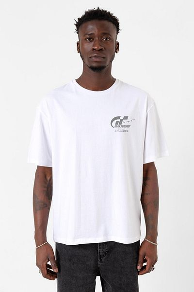 Tshirthane Ανδρικό μπλουζάκι Gran Turismo Concept White Oversize