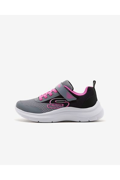 SKECHERS Skech Fast - Trending Color Big Girl's Black Sneakers303534l Bkgy