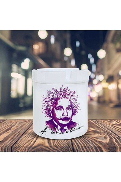 Asilmeydan Scrumieră din ceramică cu siluetă Albert Einstein-60091