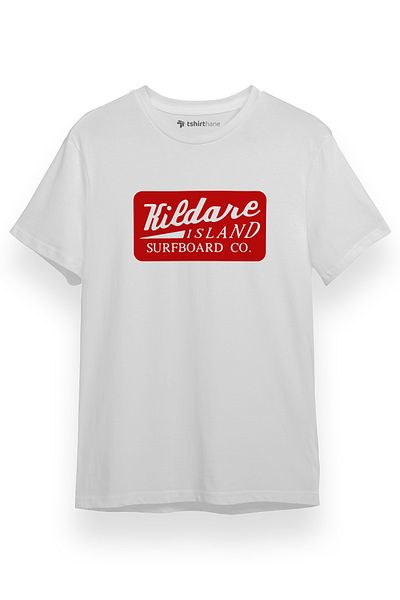 Tshirthane Ανδρικό μπλουζάκι Outer Banks Kildare Island Surfboard Co Λευκό κοντομάνικο