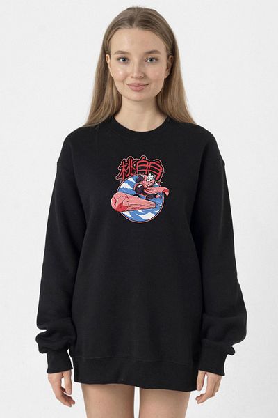Tshirthane Dragon Ball Z Anime Tao Pai Pai Express Black Women's 2ip Sweatshirt