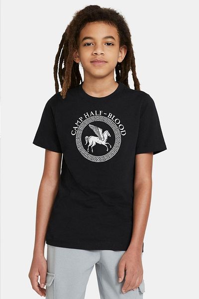 Tshirthane Tricou pentru copii Percy Jackson Camp Half Blood Black