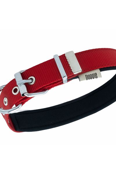 SAVEX Red Doggie Comfort Woven Collar - 2.5*42-50 Cm (DSBT-2510 L)