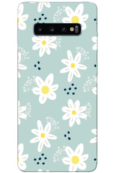 Zebana حافظة متوافقة مع هاتف سامسونج جالاكسي S10 بلس، حافظة سيليكون زهور الرب...