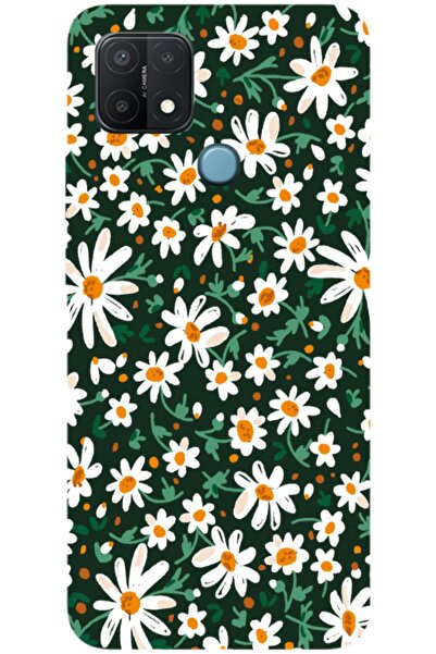 Dara Aksesuar حافظة متوافقة مع هاتف اوبو A15 حافظة سيليكون بتصميم زهور الربيع...