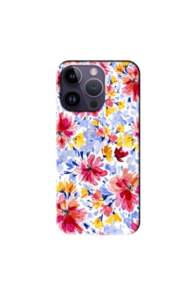 Zebana حافظة سيليكون متوافقة مع هاتف Apple iPhone 14 Pro Max Spring Flowers 7...