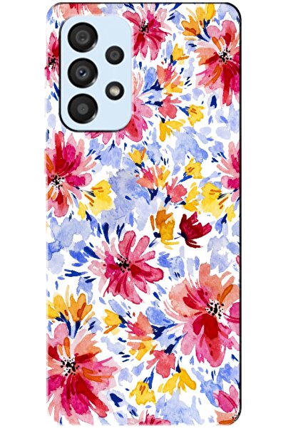 Zebana حافظة متوافقة مع هاتف سامسونج جالاكسي A33 5G حافظة سيليكون زهور الربيع...