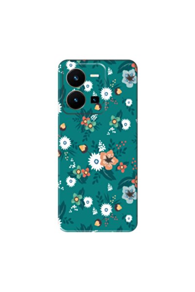 Zebana حافظة متوافقة مع هاتف Vivo Y35 من السيليكون بتصميم زهور الربيع 2 ( مطب...