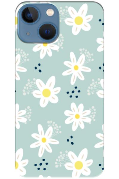 Zebana حافظة سيليكون متوافقة مع هاتف Apple iPhone 13 Mini Spring Flowers 10 (...