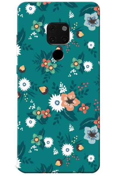 Zebana Huawei Mate 20 Compatible Case Spring Flowers Printed Silicone Case (P...