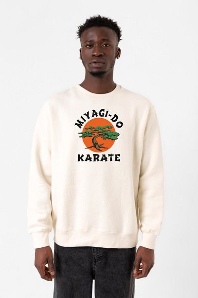 Tshirthane سويت شيرت كوبرا كاي مياجي دو كاراتيه إكرو للرجال بحبلين