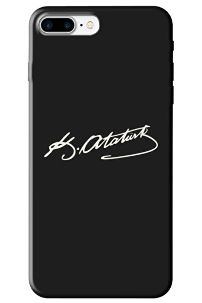 Zebana Apple iPhone 7 Plus Compatible Case Ataturk Signature Silicone Case (P...