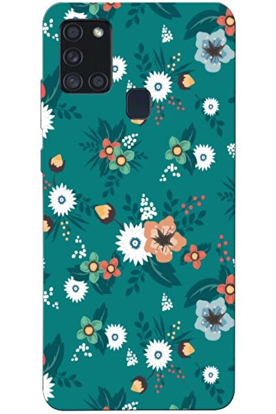 Zebana حافظة متوافقة مع هاتف سامسونج جالاكسي A21s حافظة سيليكون بتصميم زهور ا...