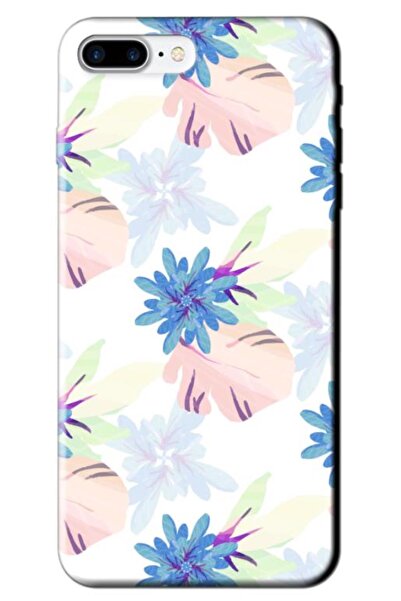 Dara Aksesuar حافظة سيليكون متوافقة مع هاتف Apple iPhone 8 Plus Spring Flower...