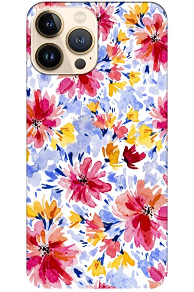 Zebana حافظة سيليكون متوافقة مع هاتف Apple iPhone 13 Pro Max Spring Flowers 7...