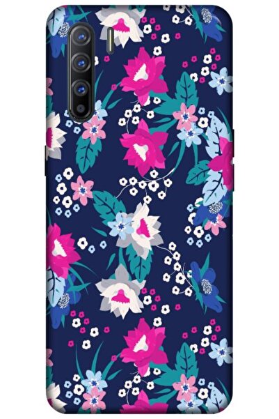 Dara Aksesuar حافظة متوافقة مع هاتف اوبو رينو 3، حافظة سيليكون بتصميم زهور ال...