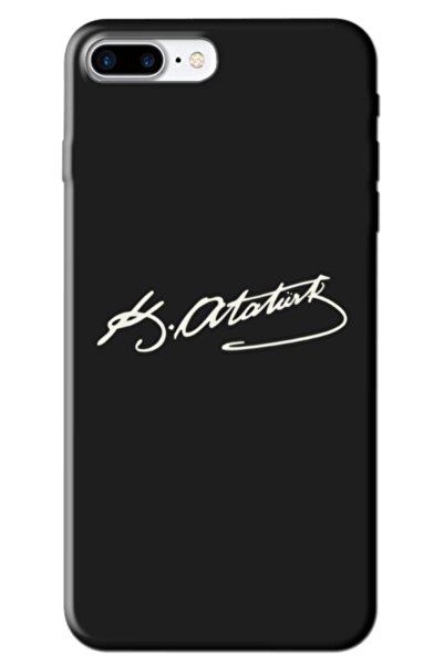Zebana Apple iPhone 8 Plus Compatible Case Ataturk Signature Silicone Case (P...