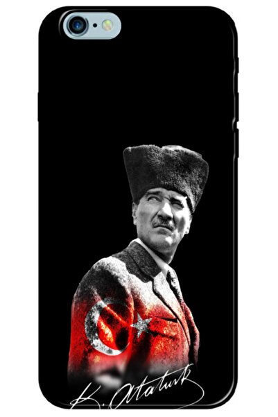 Zebana حافظة سيليكون متوافقة مع هاتف Apple iPhone 6S Plus تصميم Mustafa Kemal...