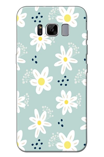 Dara Aksesuar حافظة متوافقة مع هاتف سامسونج جالاكسي S8، حافظة سيليكون زهور ال...