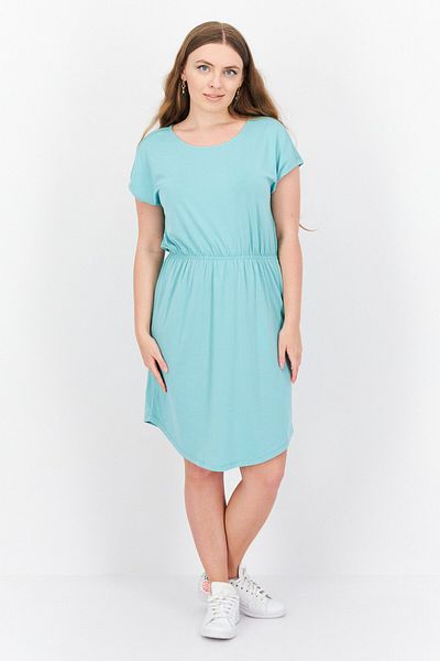 Tchibo Women Plain Midi Dress, Sage