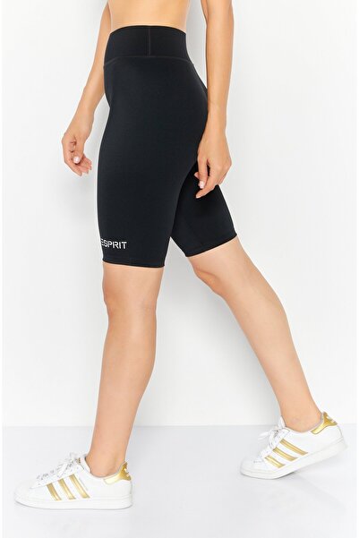 Esprit Women Tight Fit Pull-On Cycling Shorts, Black
