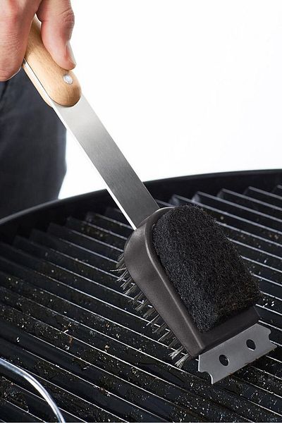 Tchibo Stainless Steel Cleaning Brush, Silver