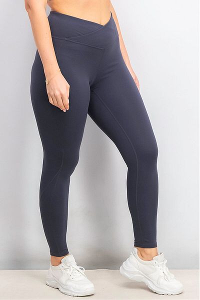 Tchibo Women Regular Fit Pull On Leggings, Grey