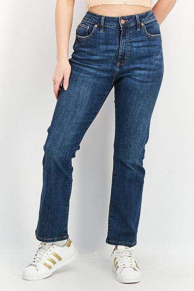 French Connection Women Regular Fit Washed Stretchable Denim Jeans, Blue