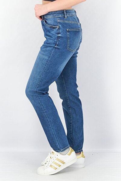 Tchibo Women Slim Fit Washed Mid Rise Jeans, Blue