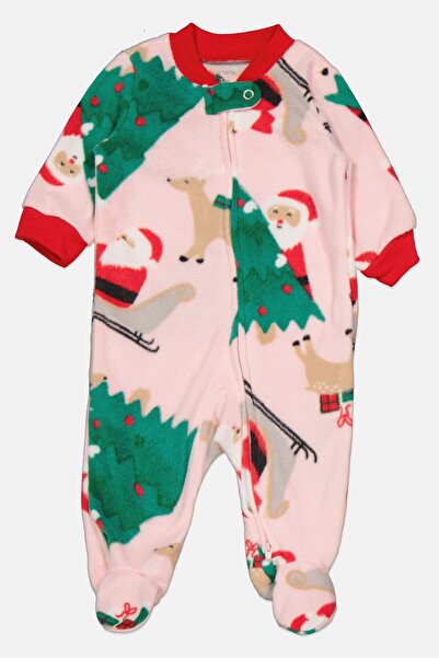 Carter's Toddlers Girl Allover Print Long Sleeves Jumpsuit, Pink