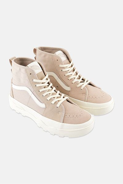 Vans Men Sentry Sk8 High Lace Up Skate Shoes, Beige