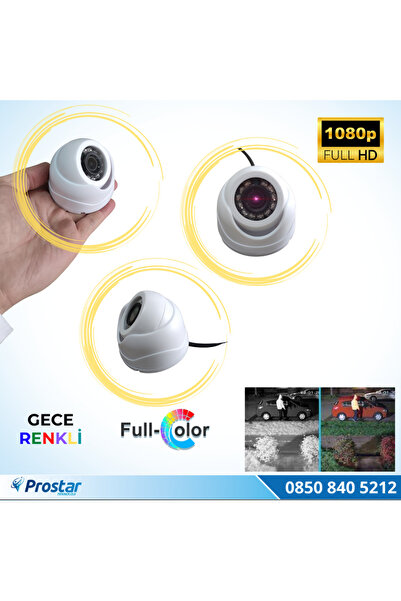 Navistar Araçlar Için Mini Plastik Dome 2 Mp Full Hd Gece Renkli Görüşlü Kamera Geniş Açılı