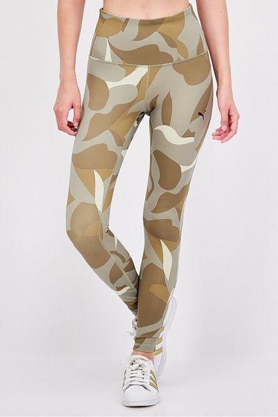 Puma Women Sportswear Fit Training Leggings, Olive Combo